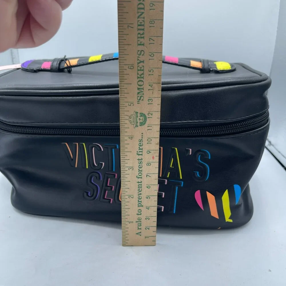 Victoria's Secret Rainbow Logo Makeup Case NWT